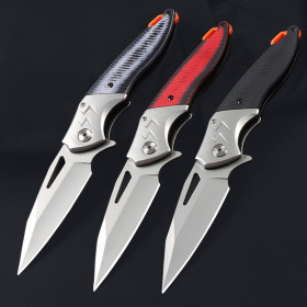 Lightning God Axis G10 Handle Folding EDC Pocket Outdoor Camping Hunting Survival Knife with Carry Clip UD408812